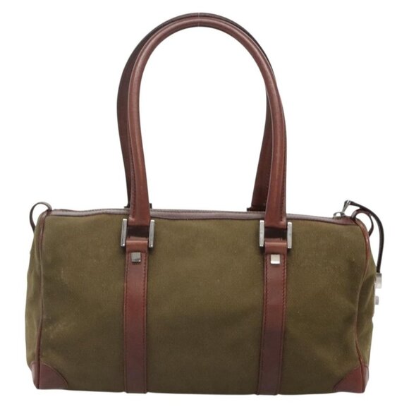 GUCCI Hand Bag Canvas Leather Khaki Brown 30458 Auth 135059 - Picture 3 of 16